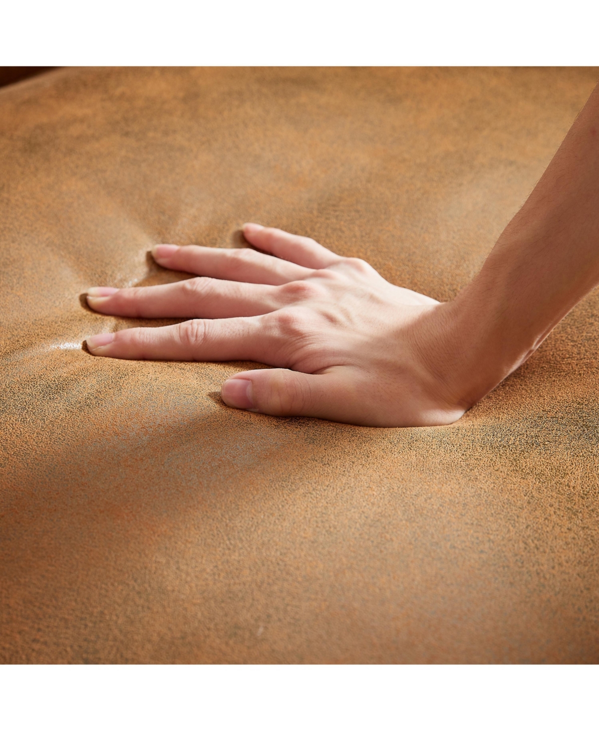 Streamdale Furniture 63.5" Contemporary Design chesterfield sofa, Tech Fabric Button Design Living Room Sectional, Button Tufted with Nail Design Arms