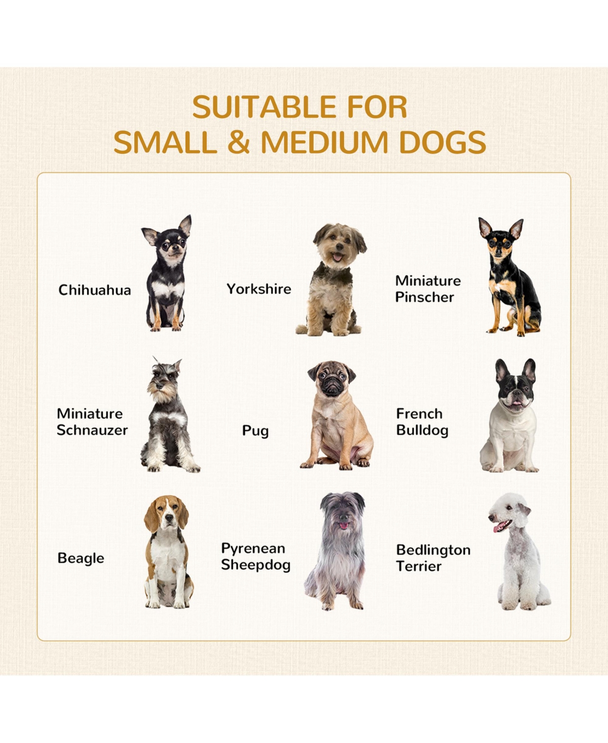 Streamdale Furniture Dog Crate Furniture with Soft Water-Resistant Cushion, Dog Crate End Table with Drawer, Puppy Crate for Small Dogs Indoor with 2