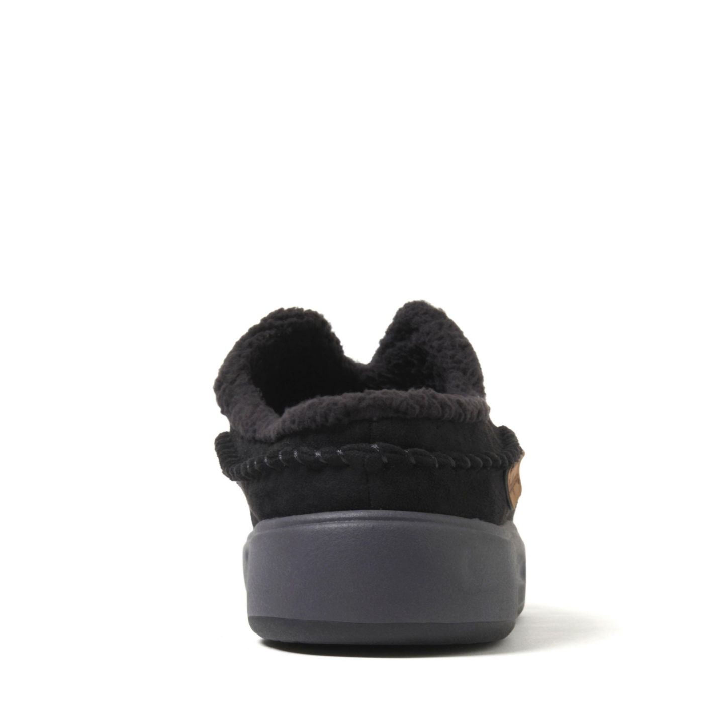 Мужские сабо Dearfoams Elm Energy Return Moccasin Toe Clog House Shoe Slipper, цвет: Чёрный — фото 6