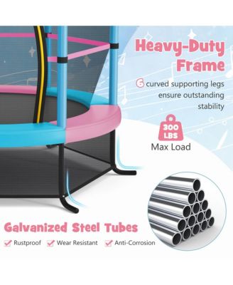 55" Kids Trampoline Bouncing Jumping Mat Recreational Trampoline