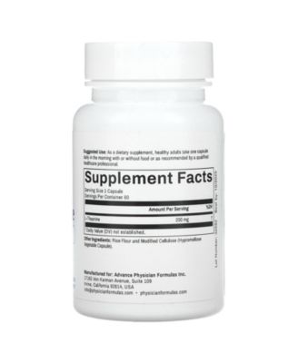 L-Theanine  200 mg  -  60 Capsules