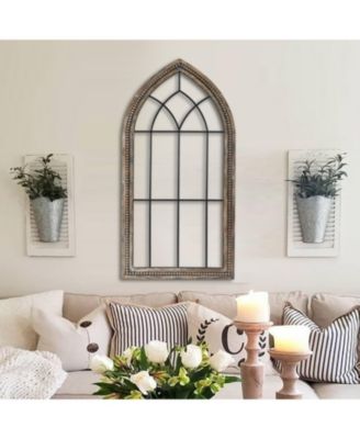 Wood and Metal Cathedral Wall Decor