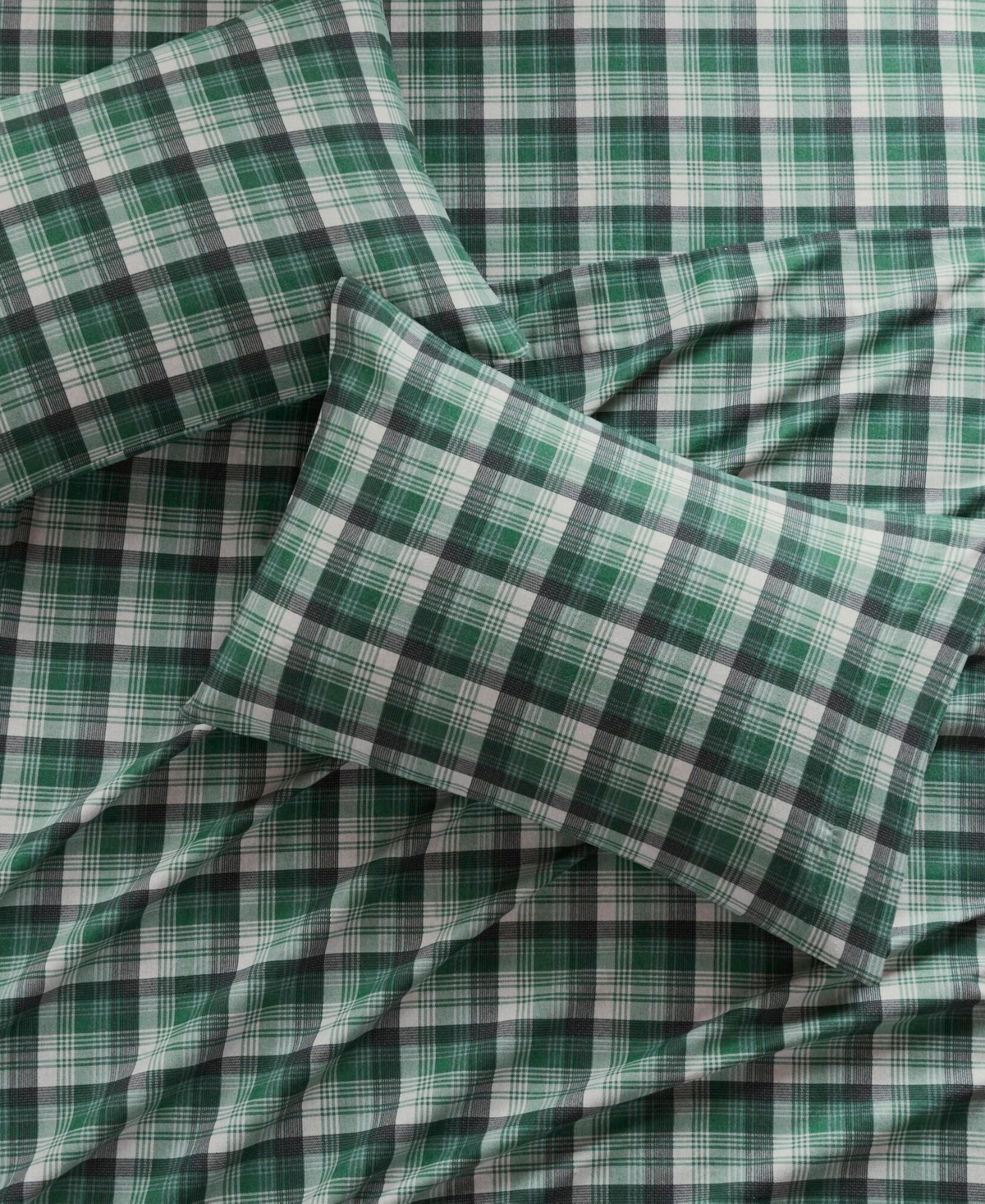 Woolrich Printed Flannel 3-pc. Sheet Set, Twin In Green Plaid