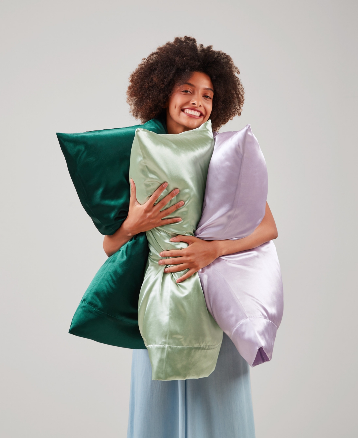 Madison Park Essentials Satin Pillowcase Pair, Standard In Emerald