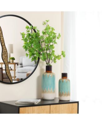 Ocean Ombre Stoneware Vase