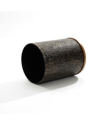 Black and Gold Hammered Iron Metal Table with MDF Wood Top