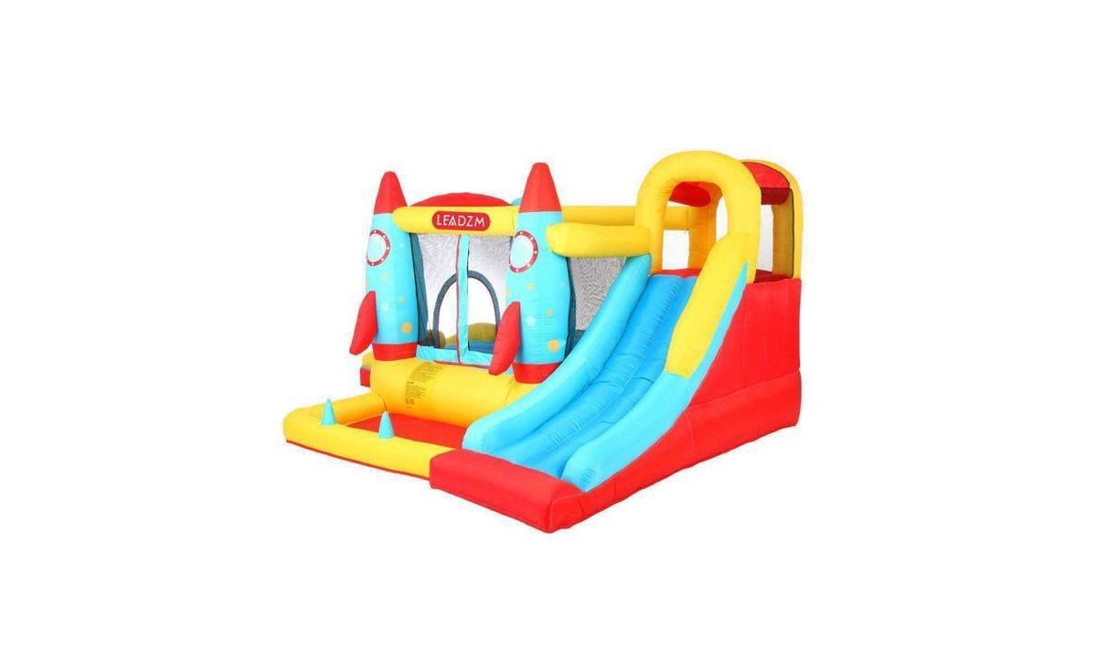 Slickblue 420D 840D Oxford cloth jump surface rocket with fan inflatable castle