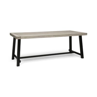 Streamdale Modern Acacia Wood Outdoor Dining Table For 8