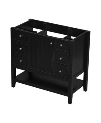 36" Bathroom Vanity Cabinet, Black