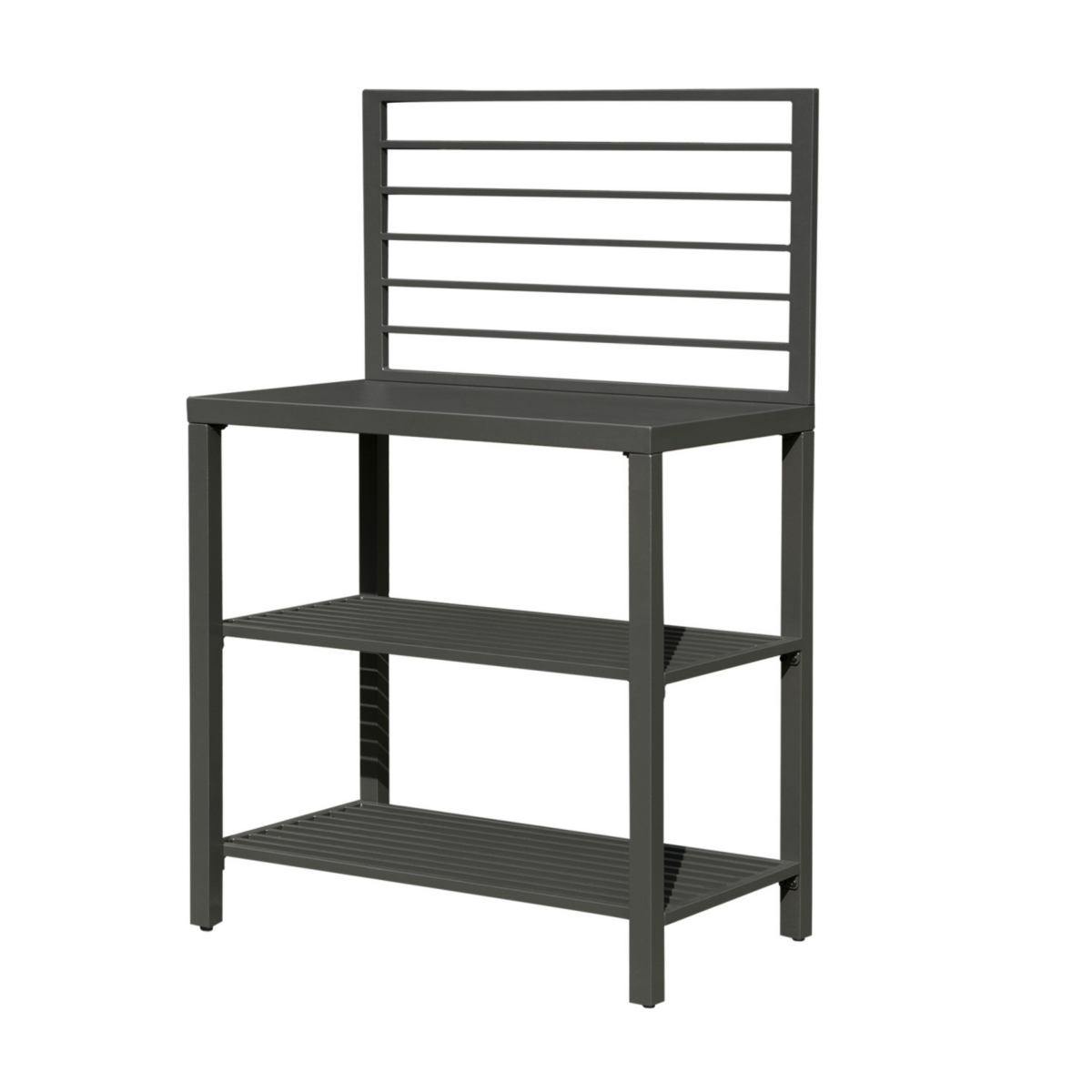 Streamdale Aluminum Kitchen Island with Storage and Cover - Grey