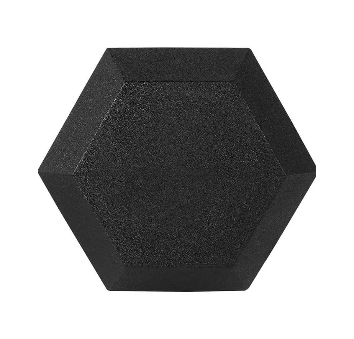 Amber Sports Barbell Rubber encased Hex Dumbbell Weights with Metal Handles for Strength Training, Full Body Workout. Sold as a Pairs,