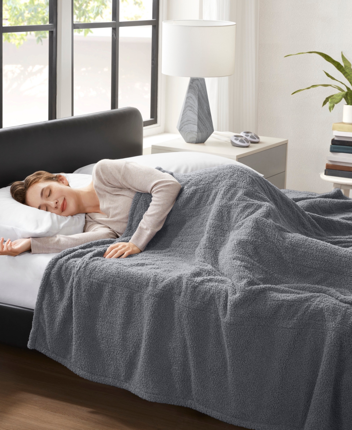 Serta Dream Soft Heated Blanket, Twin In Grey