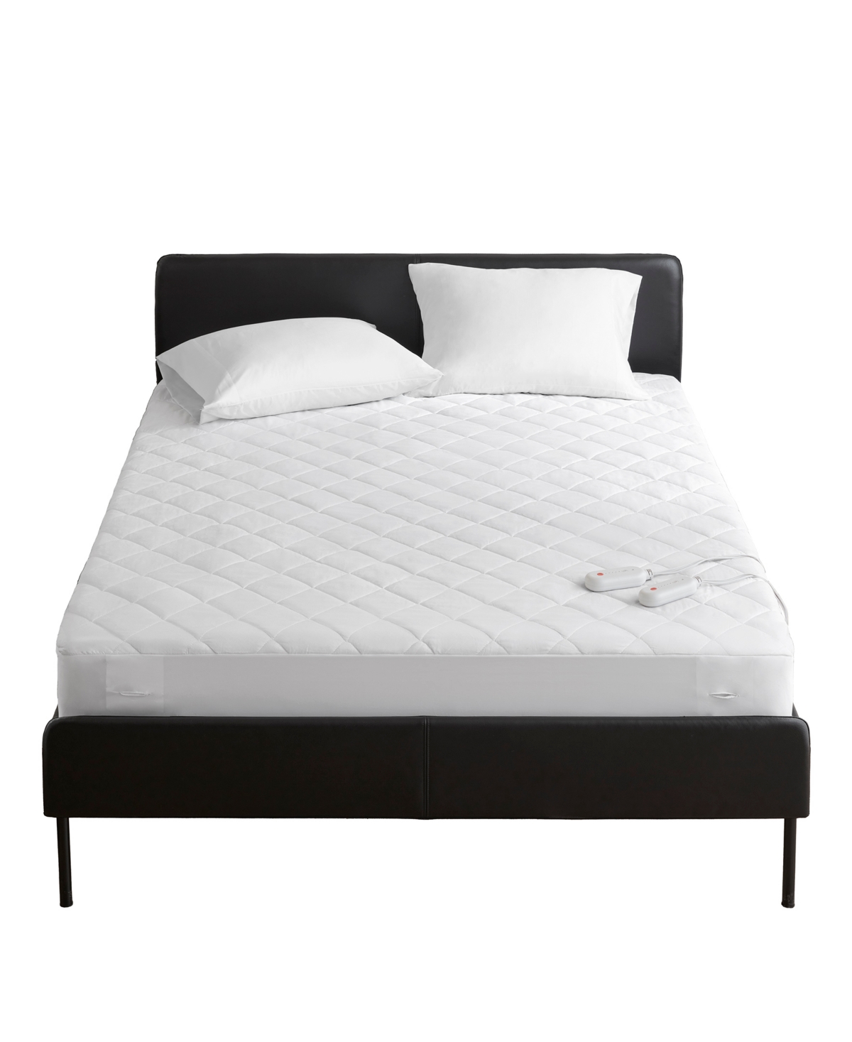 Sharper Image Embossed Microfiber Heated Mattress Pad, Twin Xl In White