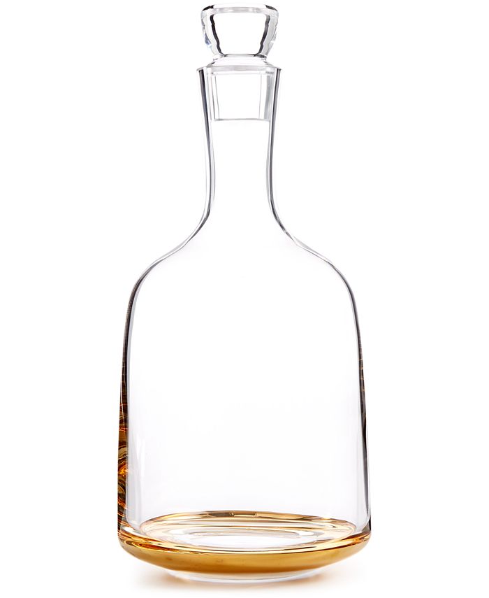Hotel Collection - Gold-Tone Glassware Collection Glass 2-Pc. Whiskey Decanter & Stopper, Only at Macy's