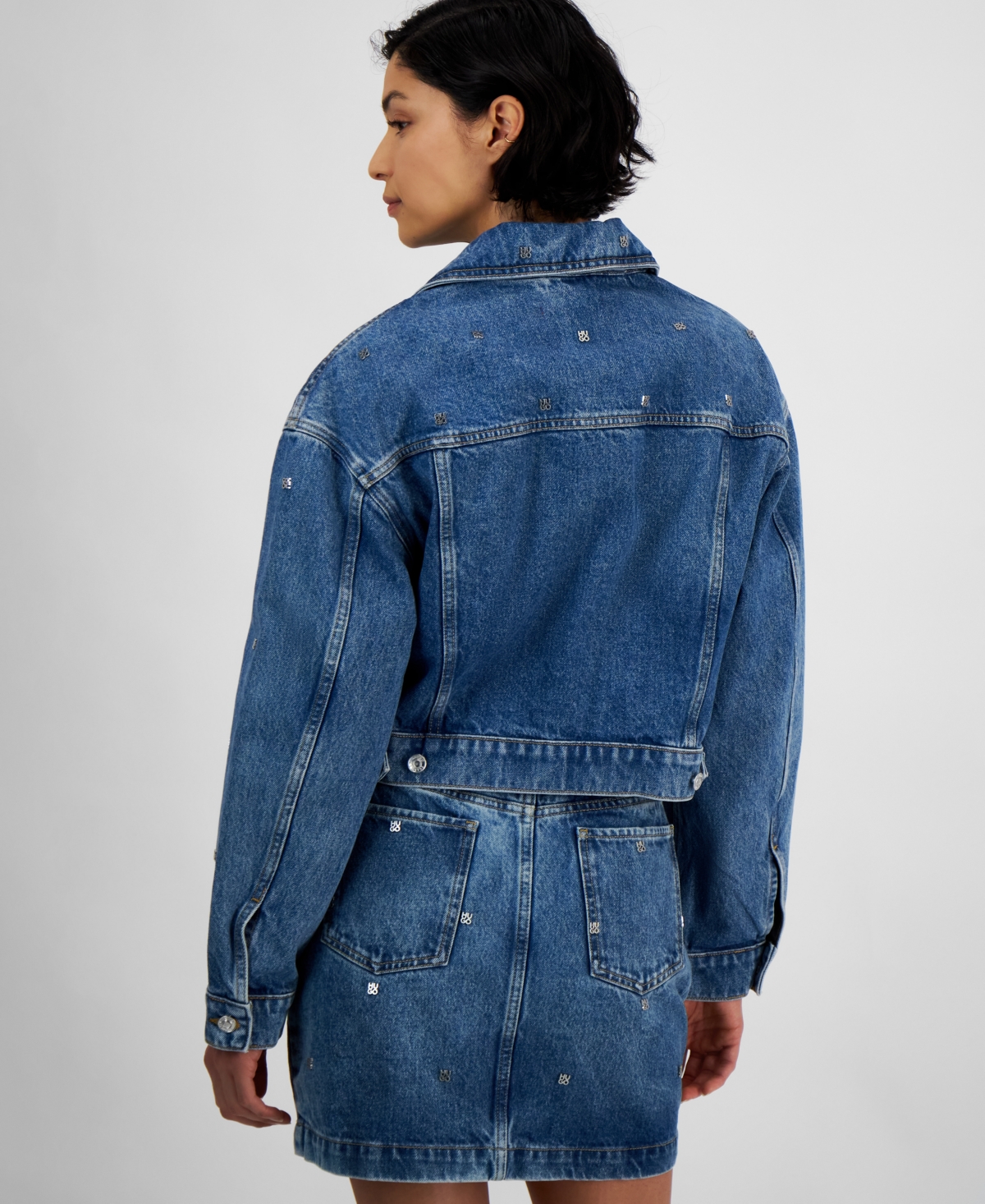 Hugo Women's Gisolia Cotton Cropped Trucker Jacket