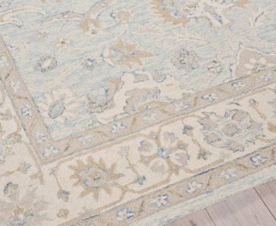 Exquisite Rugs Marietta Oushak 6823 Rug Collection In Mist,ivory