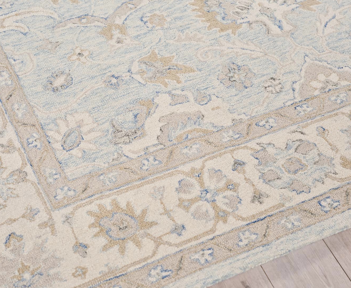 Exquisite Rugs Marietta Oushak 6823 8'x10' Area Rug In Mist,ivory