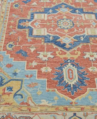 Exquisite Rugs Richmond Serapi 6796 Area Rug, 5' X 8' In Beige,red