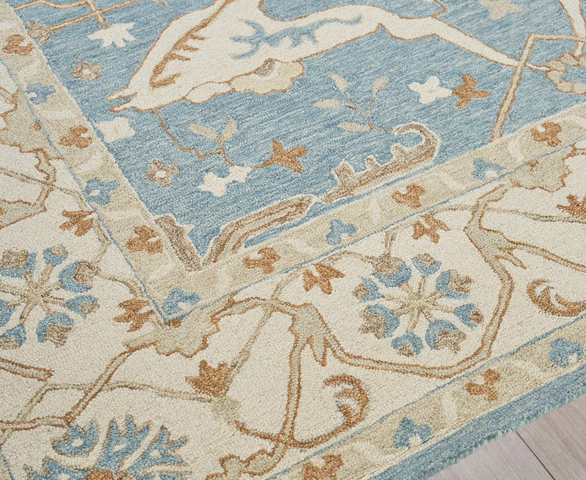 Exquisite Rugs Claremont Oushak 6831 Area Rug, 6' X 9' In Ivory,mist