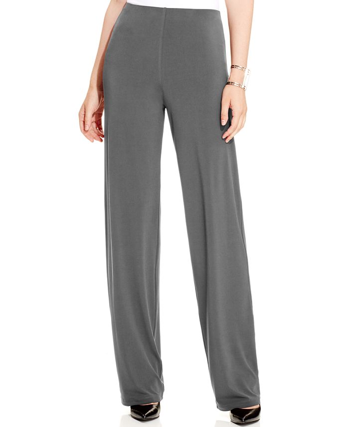 Alfani Petite Knit Wide-Leg Pant, Created for Macy's & Reviews - Pants - Petites - Macy's