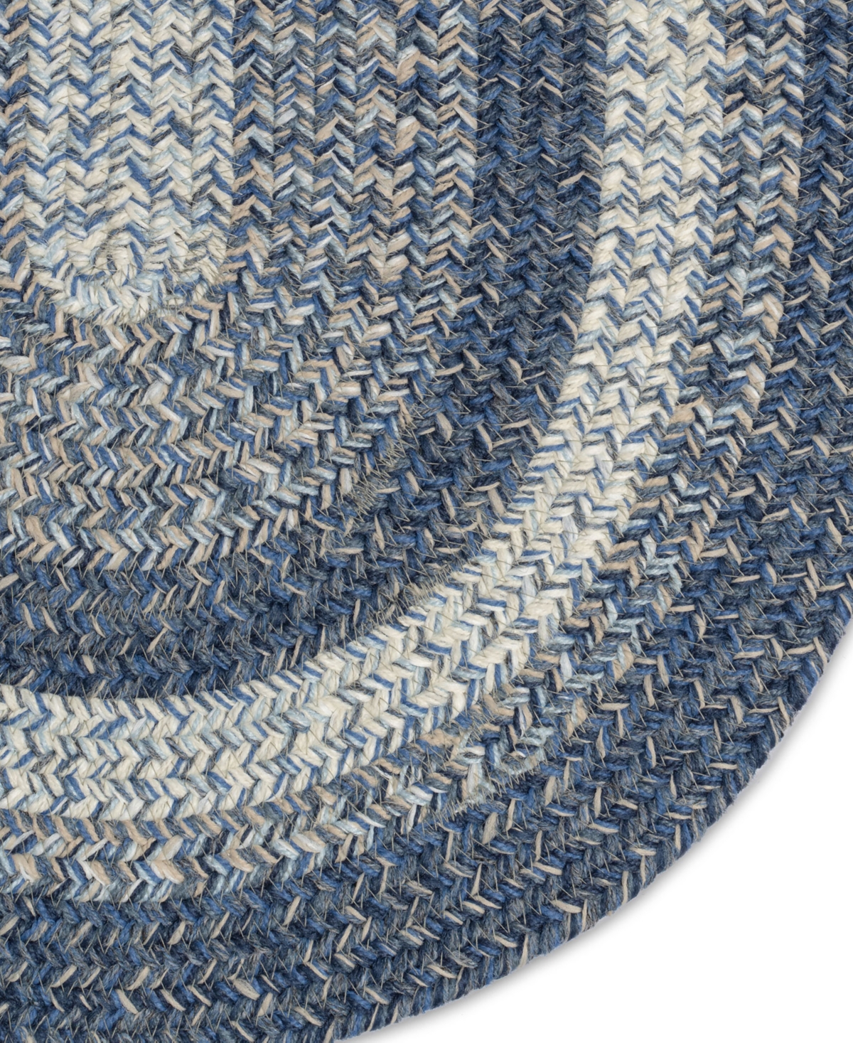 Capel Sturbridge 0223 2'x8' Oval Runner Area Rug In Ocean