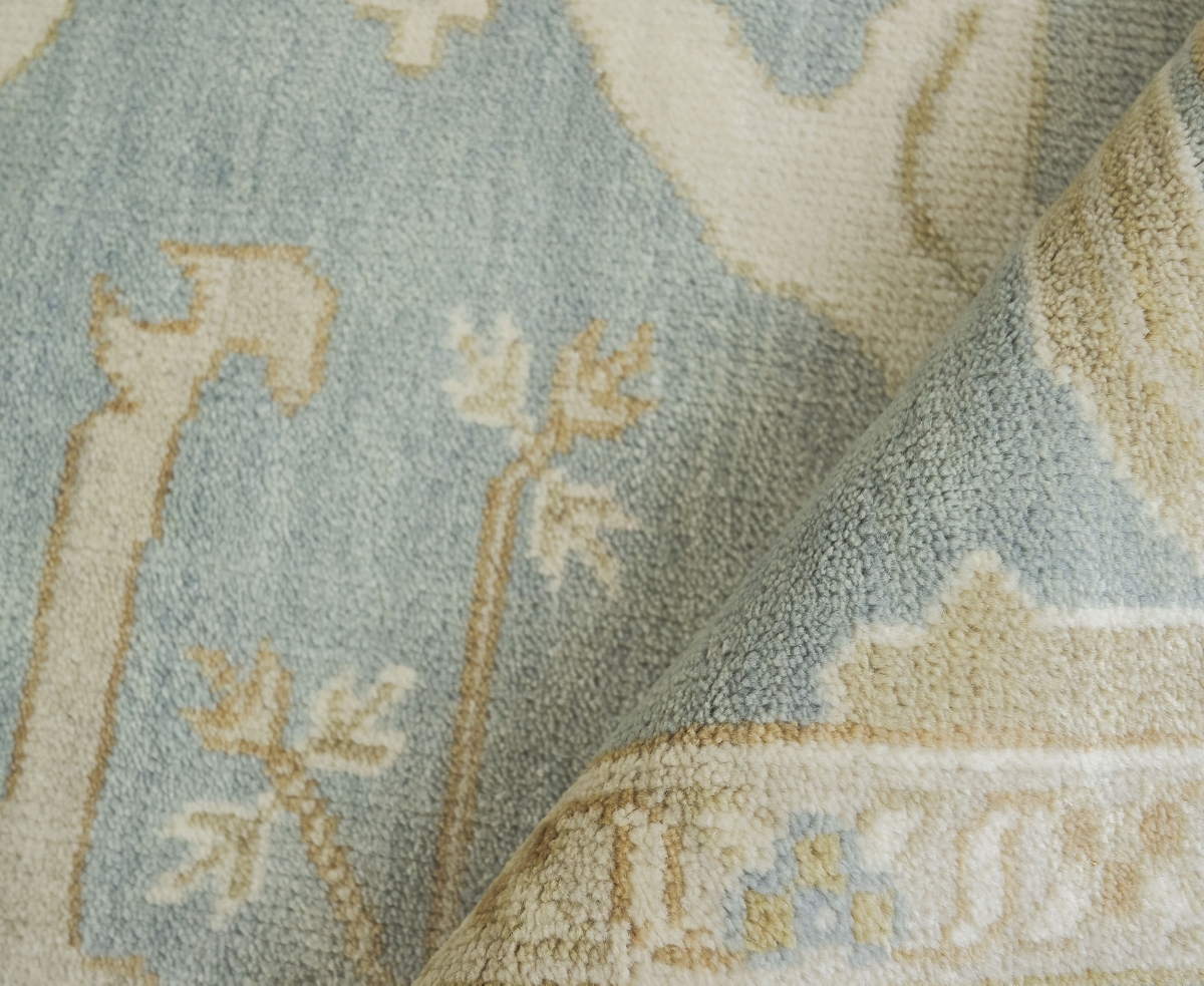 Exquisite Rugs Antique Weave Oushak 9214 4'x6' Area Rug -Ivory
