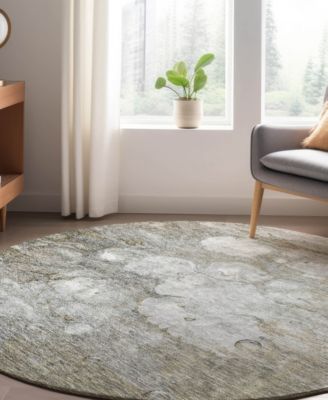 Trevi Washable TV7 8'x8' Round Area Rug