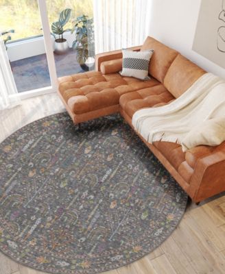 Hatay Washable HY5 8'x8' Round Area Rug