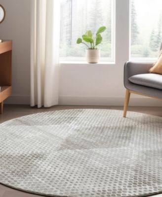 Trevi Washable TV4 8'x8' Round Area Rug