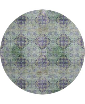 Trevi Washable TV16 8'x8' Round Area Rug