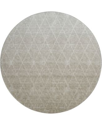 Lazio Washable LZ2 8'x8' Round Area Rug