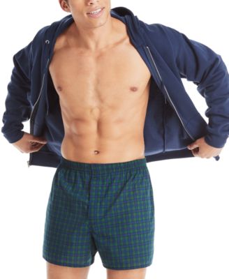 Men's 5-Pk. Ultimate&reg; FreshIQ&reg; Tartan Print Woven Boxers