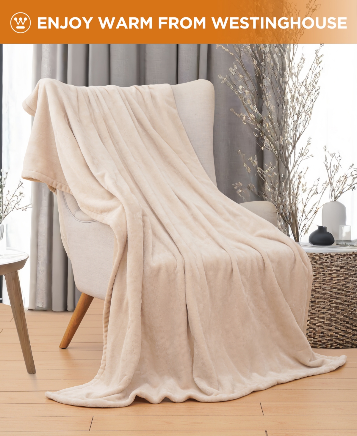 Westinghouse Heated Flannel Blanket