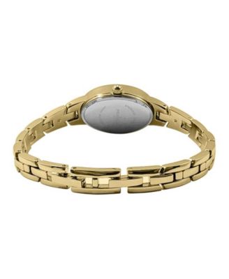 Women's Gold 30x25mm Sun Moon Dial Link Bracelet Watch