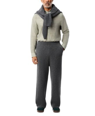 Men's Long Sleeve Striped Button-Down Linen Shirt