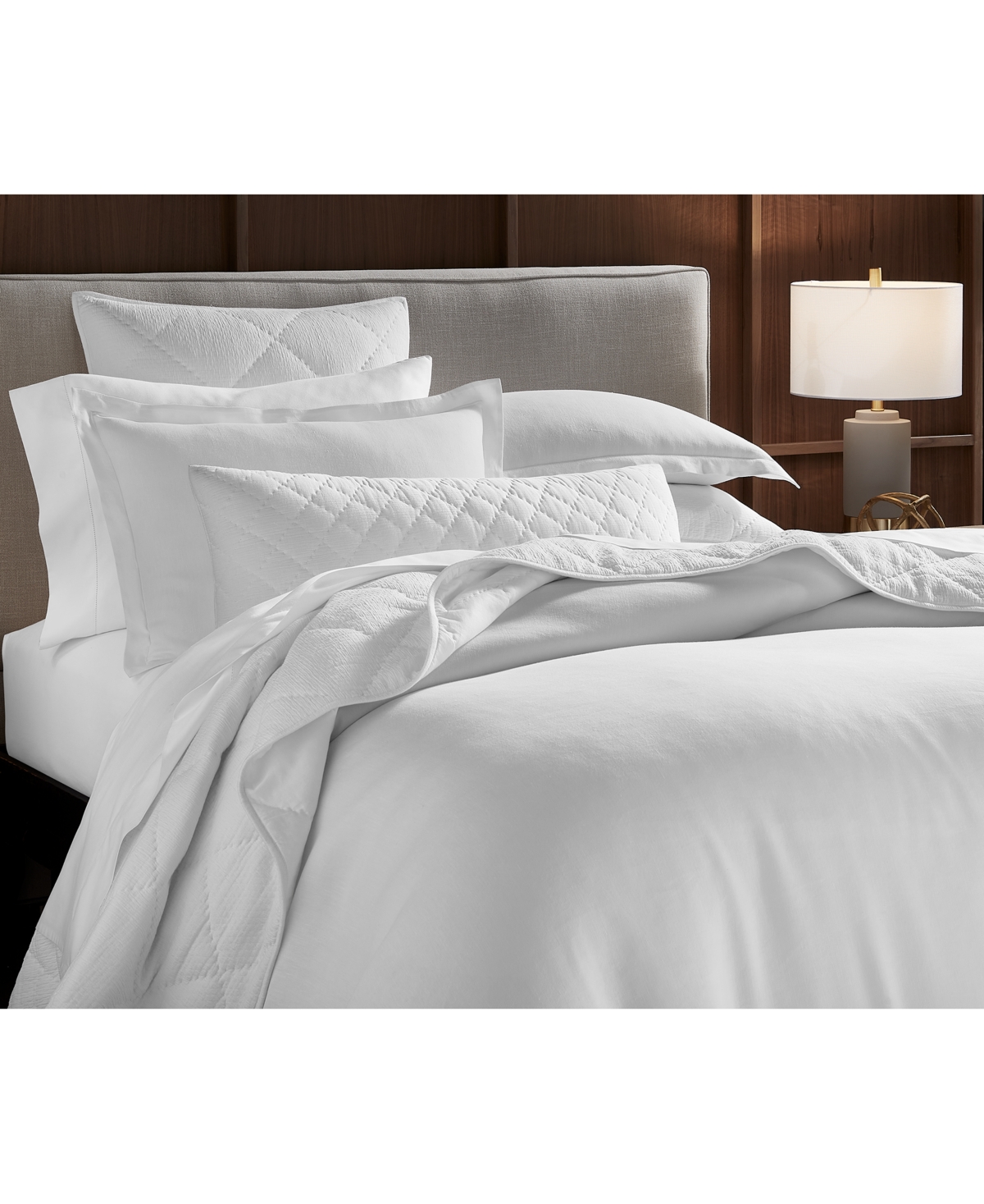 HOTEL COLLECTION CLOSEOUT! HOTEL COLLECTION LINEN/MODAL BLEND 3-PC. COMFORTER SET, FULL/QUEEN, EXCLUSIVELY AT MACY'S 