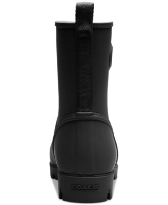 【Coach】Ryder Rainboot ◆国内発送◆ COACH Women's Ryder Rubber Lug Rain Booties - Macy's