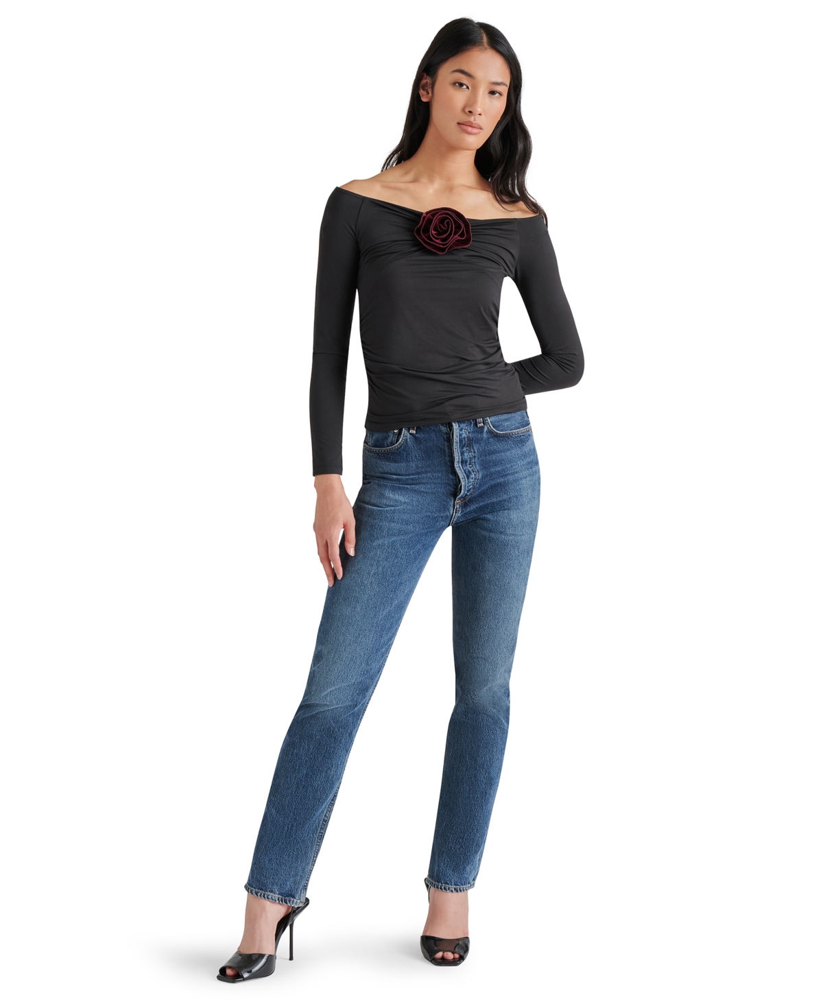 Steve Madden Women's Rosetta Off-The-Shoulder Top