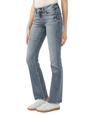 Women's Suki Mid Rise Curvy Fit Slim Bootcut Jeans