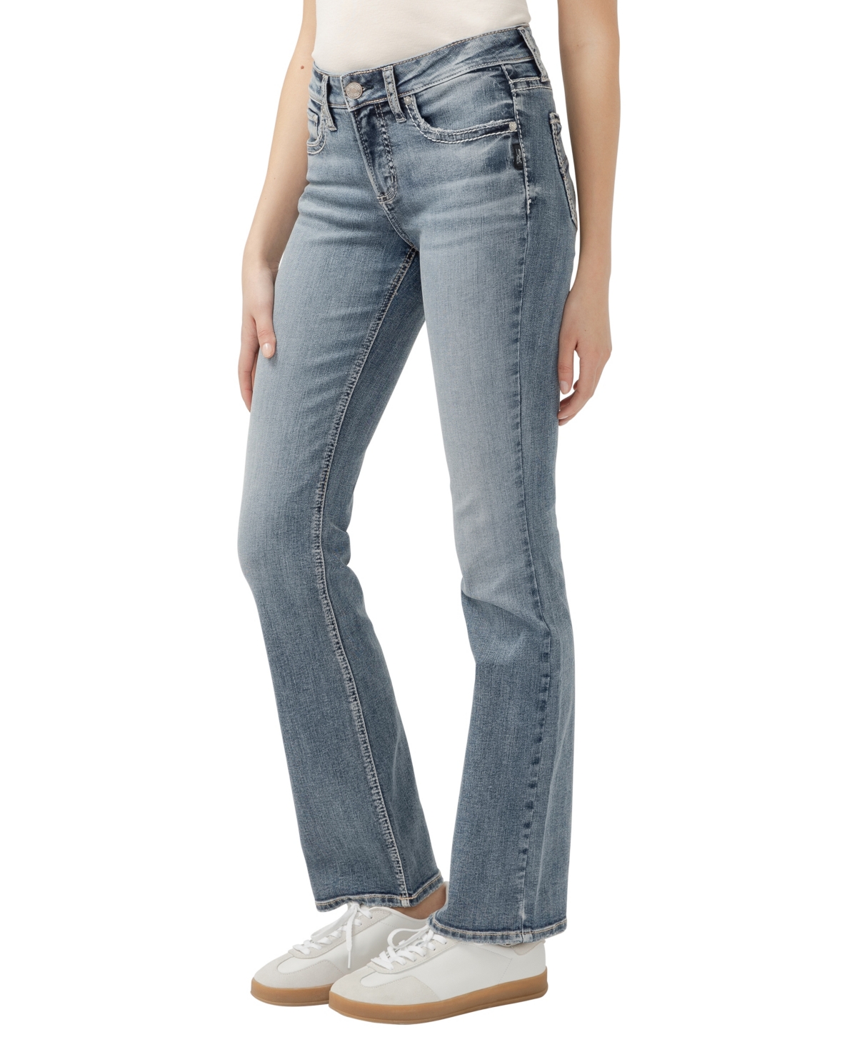 Silver Jeans Co. Be Low Flare Jeans In Indigo