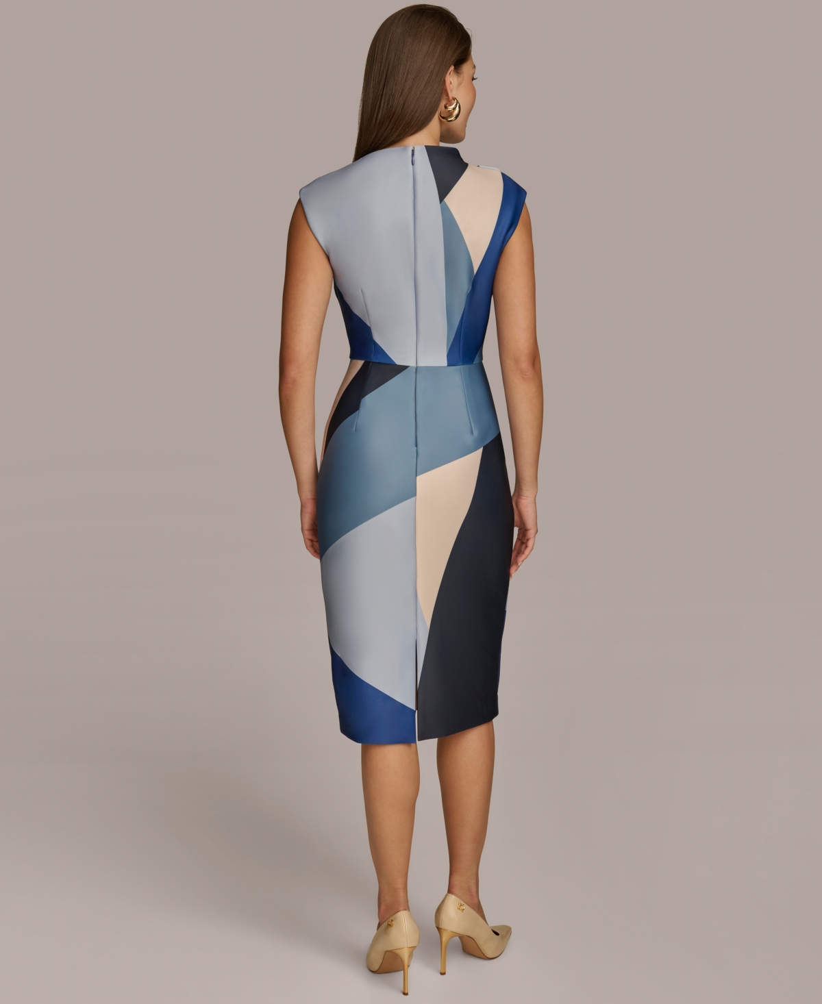 Donna Karan New York Petite Colorblocked Sheath Dress