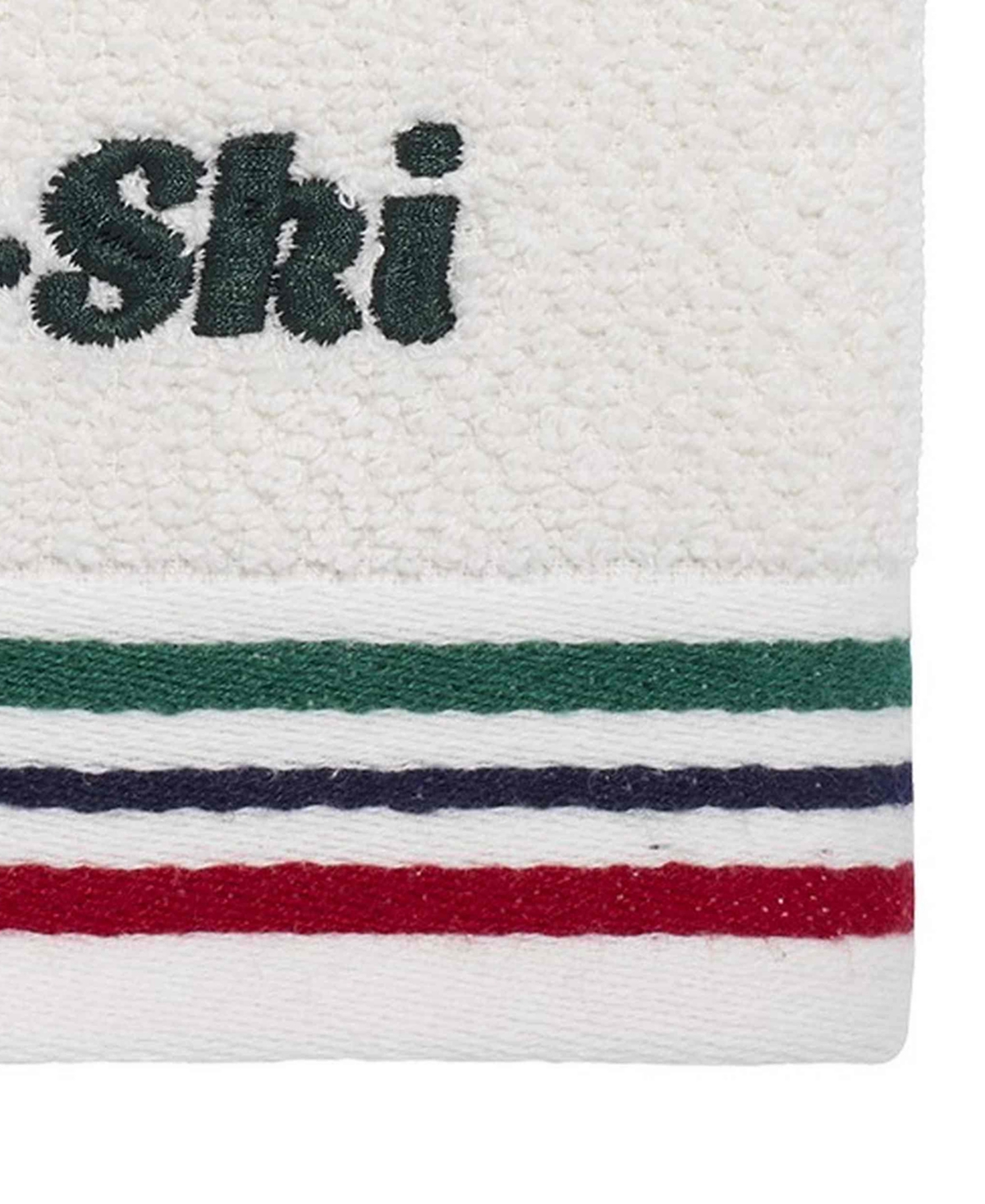 Izod Apres Ski Cotton 2-pack Hand Towel Set, 16" X 28" In White
