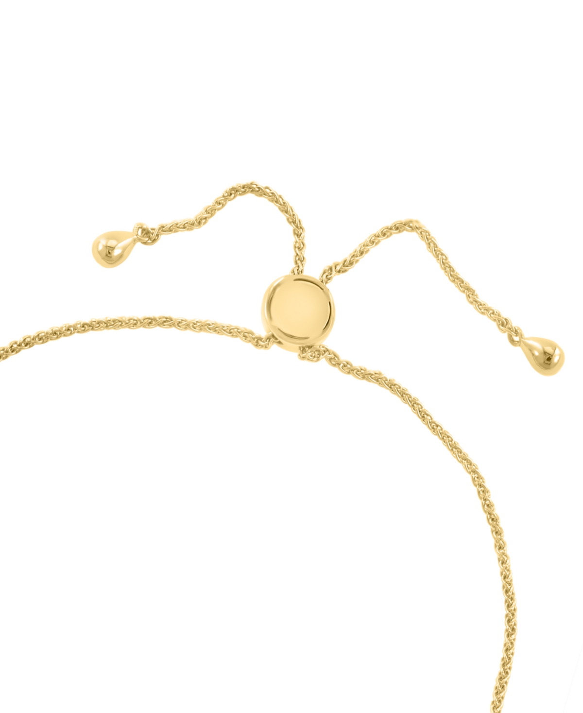 Effy Collection Effy Diamond Star Of David Disc Bolo Bracelet (1/20 Ct. T.w.) In 14k Gold In Gold