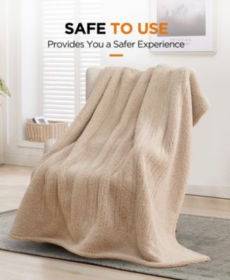 Heated Sherpa Throw, 50" x 60"
