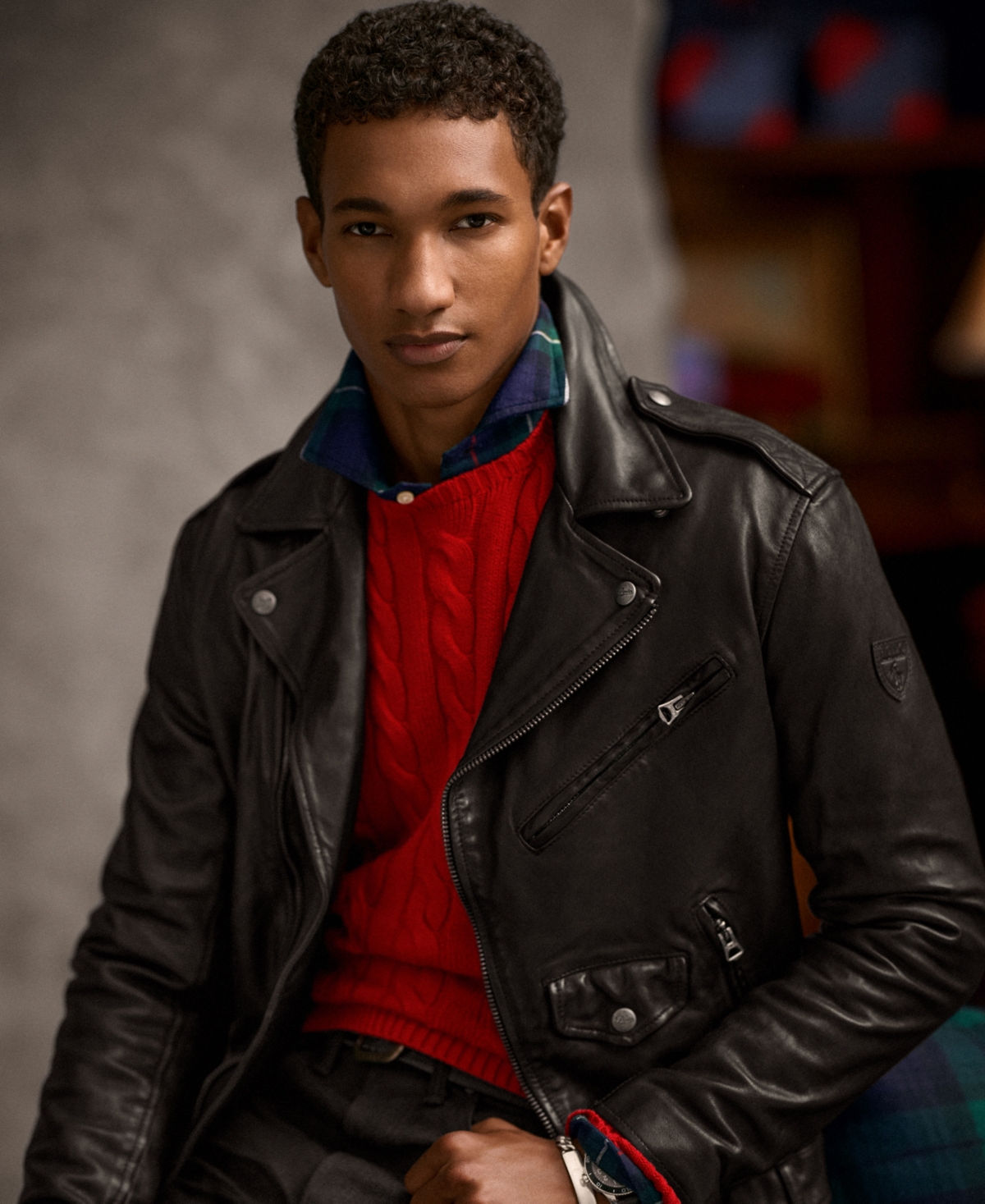 Polo Ralph Lauren Men's Iconic Leather Motorcycle Jacket