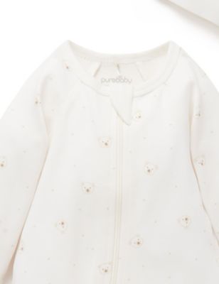 Baby Boy and Baby Girls Zip Coverall & Hat Set