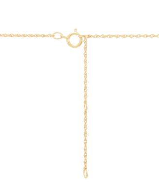Dyed Green Jade Polished X Accent Cross 18" Pendant Necklace in 10k Gold
