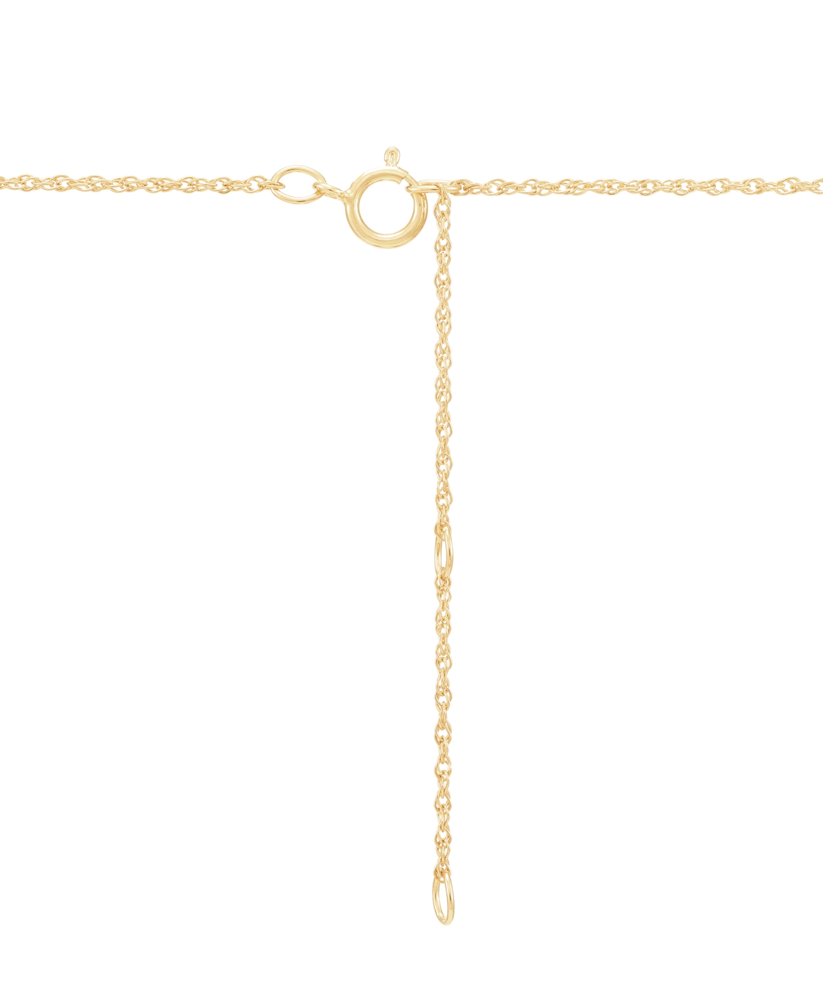 Macy's Dyed Green Jade Polished X Accent Cross 18" Pendant Necklace In 10k Gold In Yellow Gold