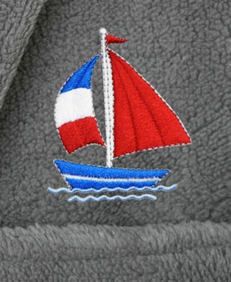 Boat Kids Super Plush Double Brushed Hooded Bathrobe