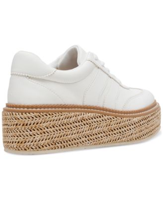 Women's Barkley Raffia Platform Lace-Up Sneakers